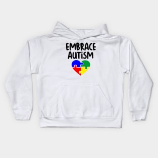 Autism Awareness - Embrace Autism Kids Hoodie